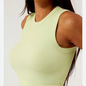 NWT Pacsun PacCares High Neck Seamless Green Tank Top Women M